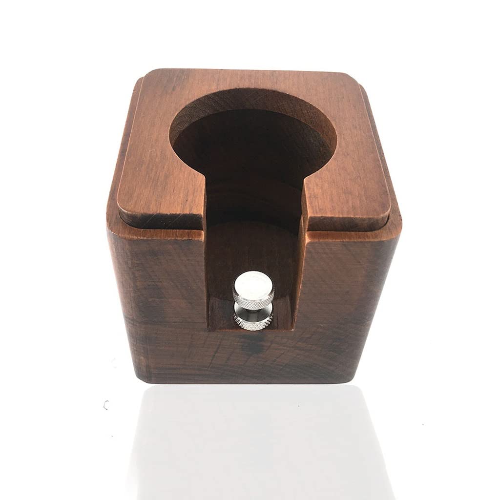 BDYCZ Walnut Wood Espresso Tamper Stand & Filter Holder - 51-54mm Coffee Tamper Mat for Barista & Home Brewing - Perfect for Espresso Machine Accessories & Coffee Station Organization