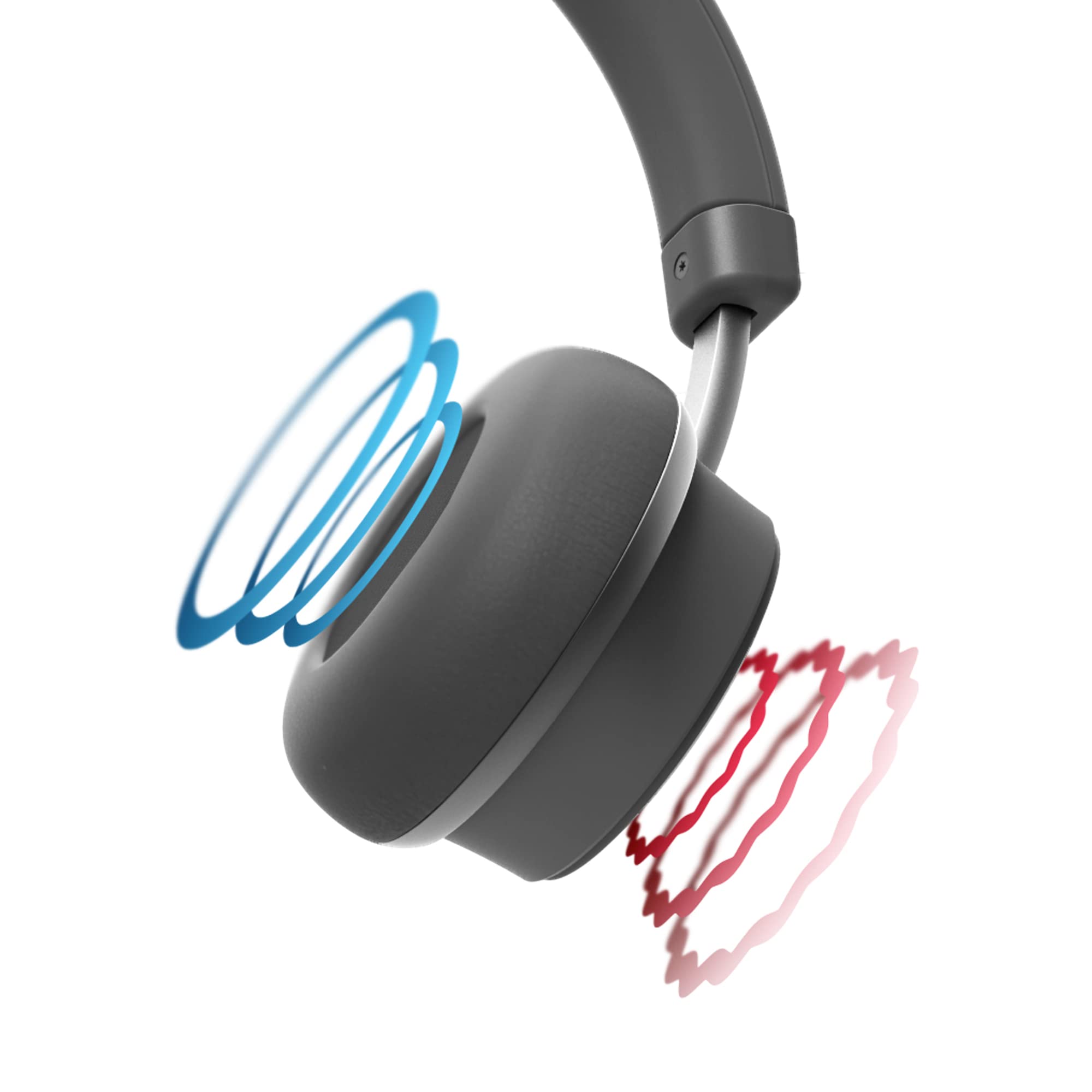 Koss CS340BT Wireless Bluetooth Headset with Active Noise Cancellation, On-Ear Design & On-Board Controls - Black | Perfect for Office Calls, Gaming & Travel
