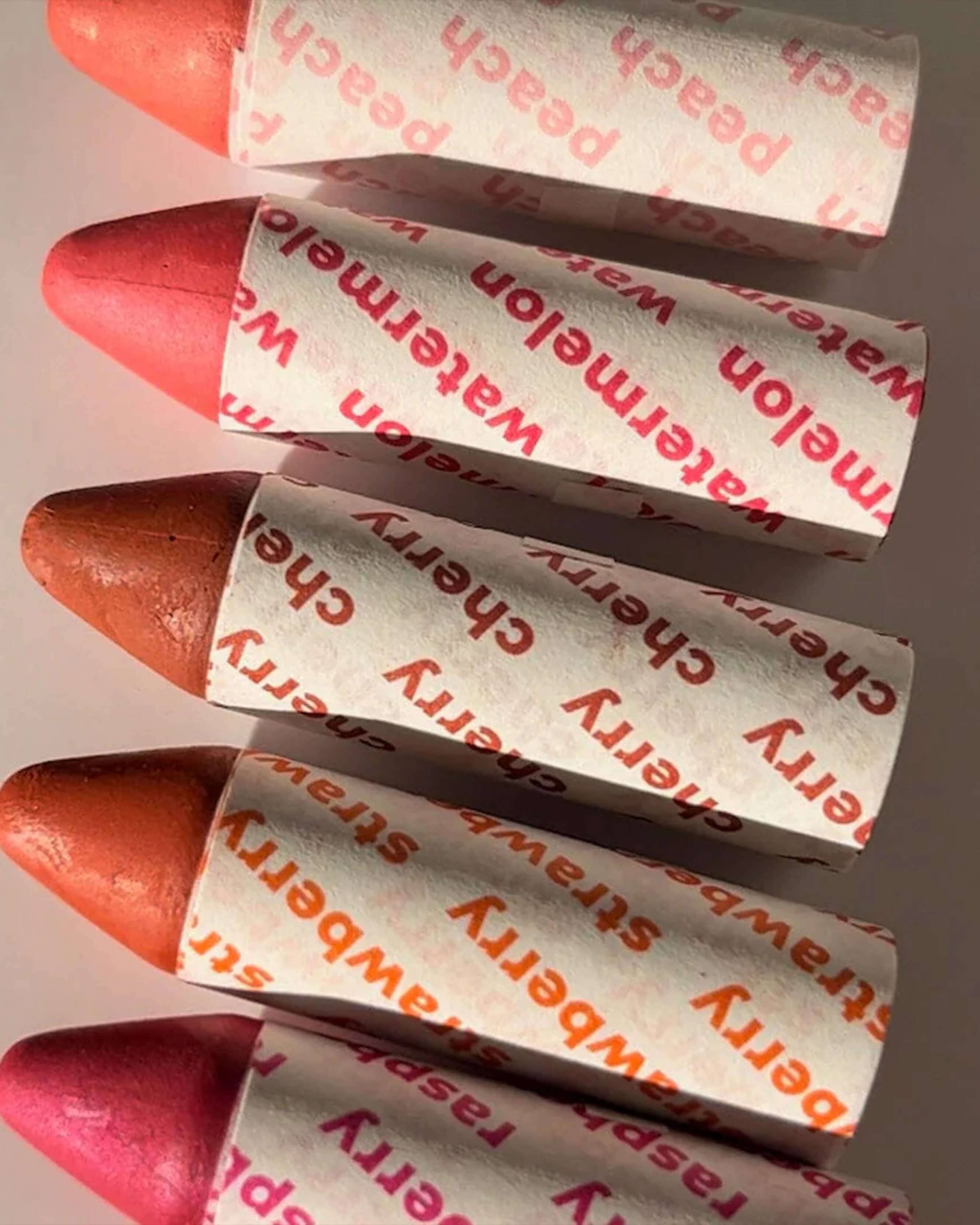 Strawberry & Cherry Lip Balm Duo - Hydrating & Moisturizing Lip Care for Dry Lips - Perfect for Winter, Travel, and Everyday Use
