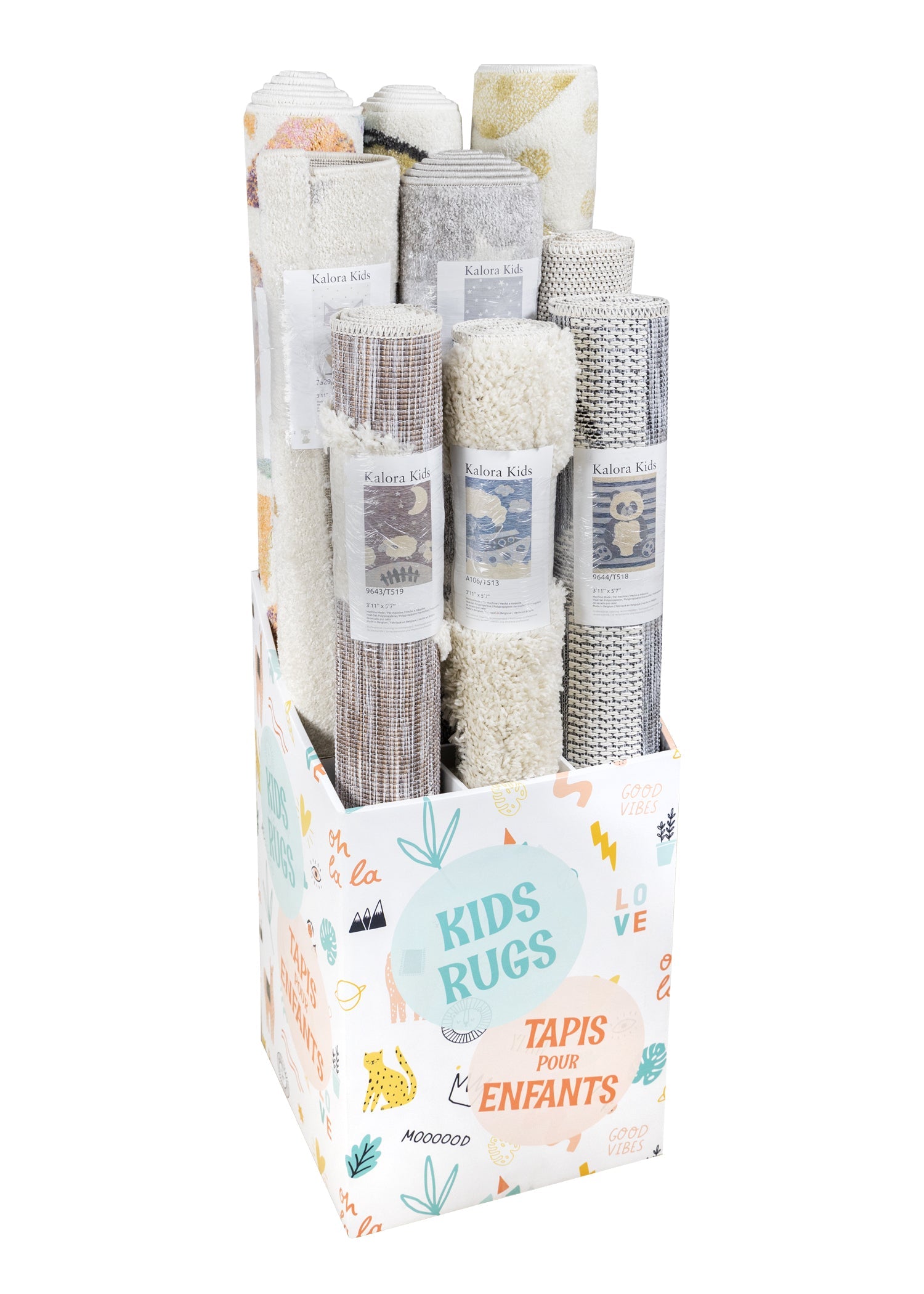 Soft and Safe Kids Play Rug Box - Non-Slip Play Mat for Toddlers & Children - Perfect for Nursery, Playroom, and Indoor Play Areas