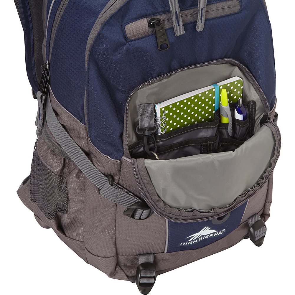 High Sierra Loop Backpack - Durable Travel & Work Laptop Backpack with Tablet Sleeve, One Size, Silver Heather - Perfect for Commuting, Hiking & Business Trips