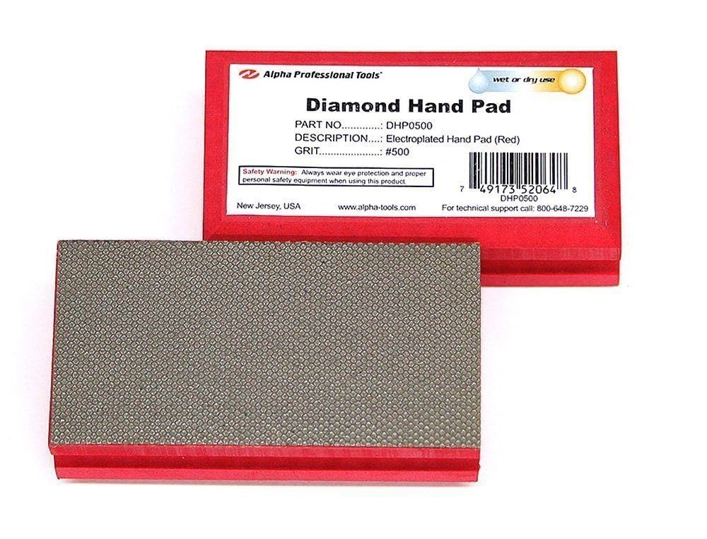 Alpha Diamond Hand Polishing Pad - 500 Grit Sanding Disc for Stone, Concrete & Tile - Perfect for Countertops, Floors & DIY Home Renovation Projects