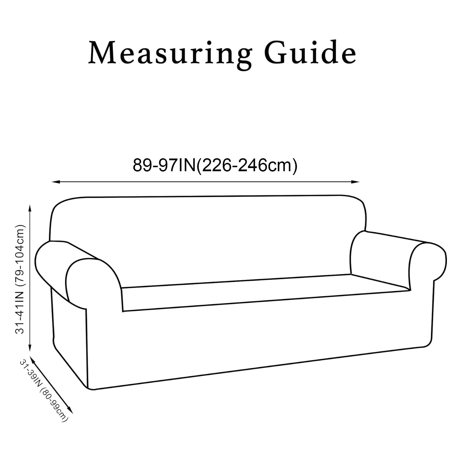 Luxury Turquoise Velvet Stretch Sofa Cover for 3-Cushion Couches - Oversized Non-Slip Elastic Slipcover with Soft Fabric (XL, Burgundy) | Perfect for Living Room, Home Theater & Guest Room Decor