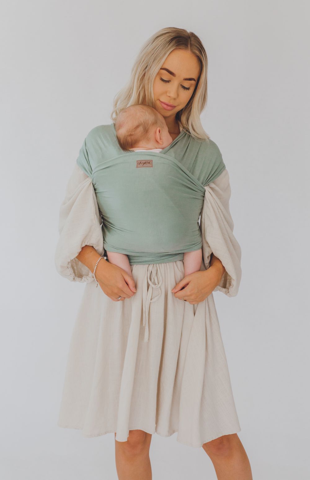Chekoh Baby Wrap Carrier - Soft & Breathable Teal Sling for Newborns to Toddlers - Perfect for Hands-Free Babywearing at Home, Outdoors & Travel