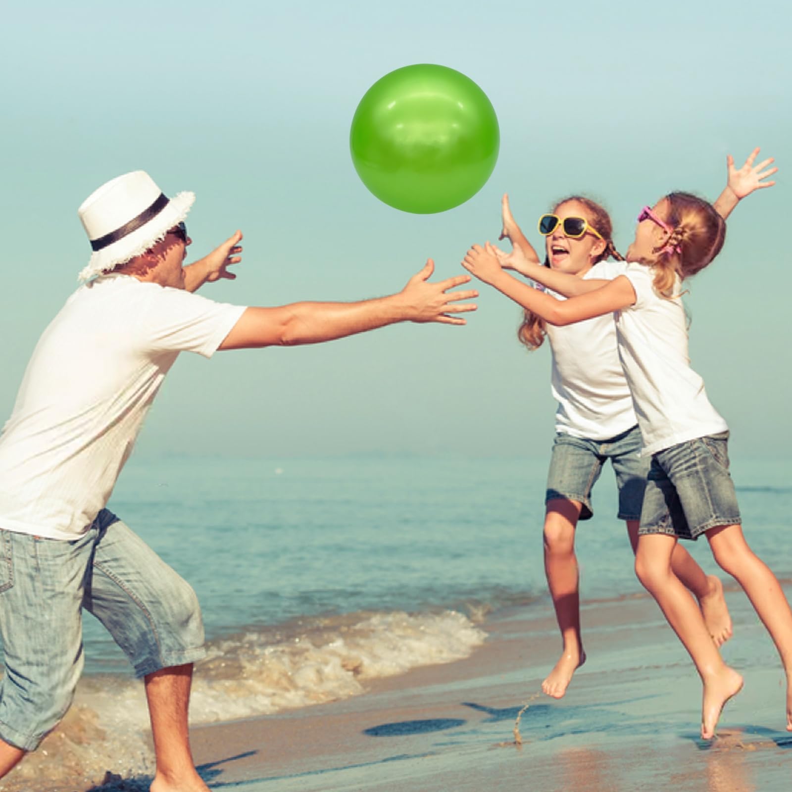 6 Pack 9 Inch Inflatable Bouncy Balls with Hand Pump - Fun Outdoor & Indoor Play Balls for Kids - Perfect for Birthday Parties, Backyard Games, and School Activities