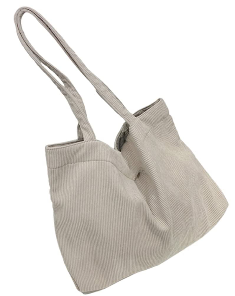Stylish Women's Corduroy Tote Bag - Large Capacity Shoulder Bag, Cute Crossbody Purse for Work, Travel & Everyday Use | Fashionable Hobo Handbag 2023