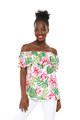 Women Off-shoulder Ruffle Top