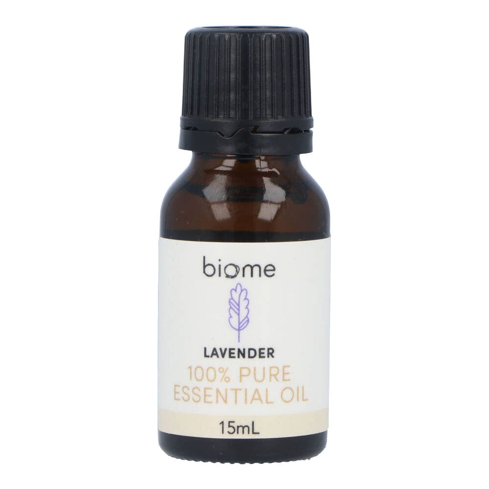 Biome Lavender 100% Pure Therapeutic Grade Essential Oil - 15ml (0.5oz) for Aromatherapy, Relaxation & Skin Care | Diffuser, Massage & DIY Beauty Uses