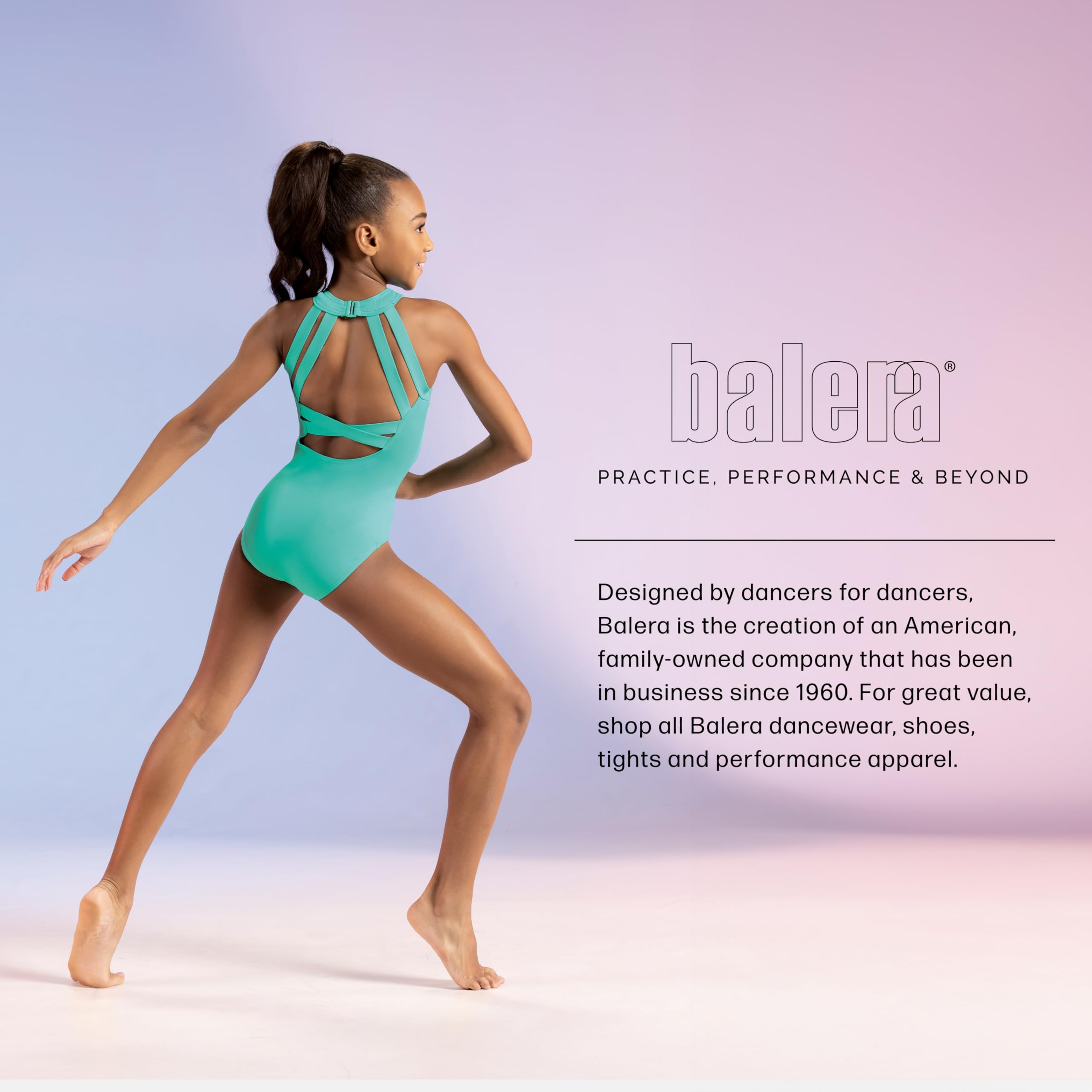 Balera Booty Shorts for Girls - High Waisted Dance Shorts with Banded Hem - Perfect for Ballet, Jazz, Hip Hop & Workout