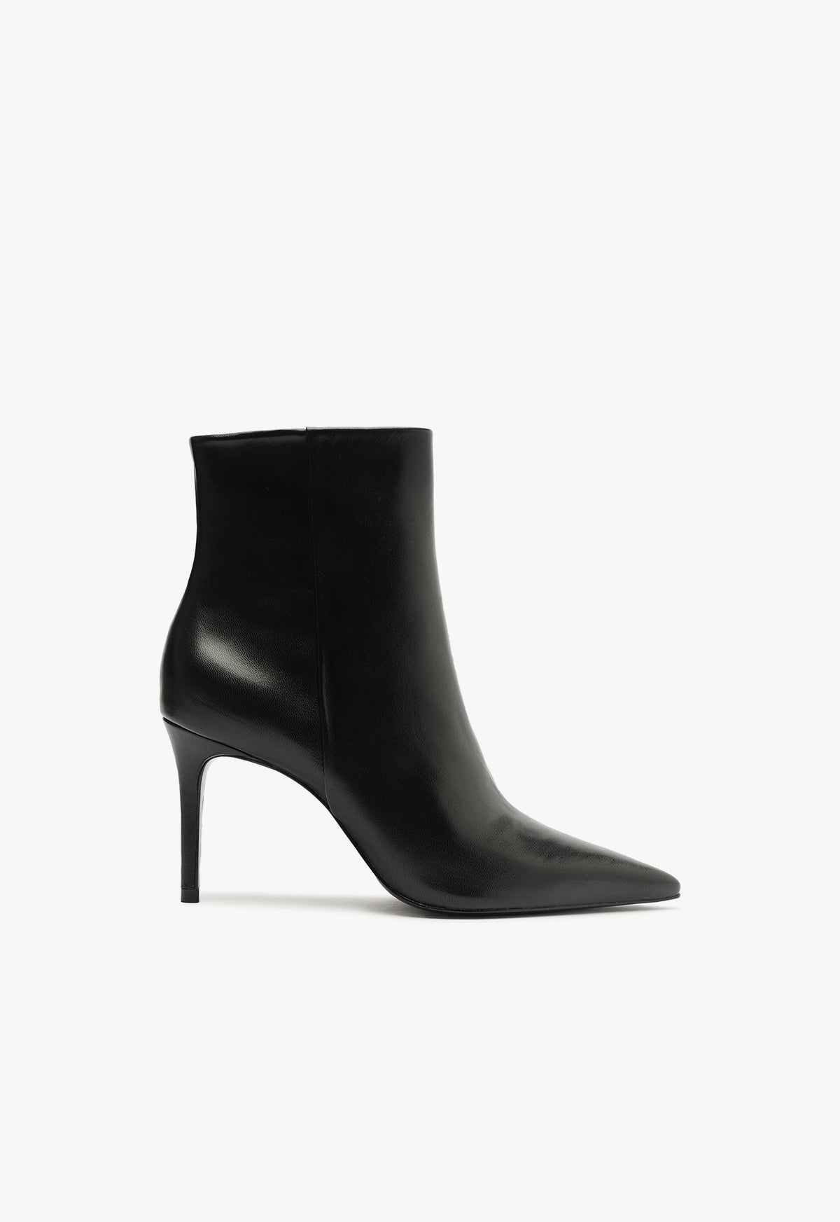 Mikki Women's Nappa Leather Booties with High Heel - Stylish Ankle Boots for Fall & Winter Fashion (S2205900020005) | Perfect for Office, Parties & Night Out