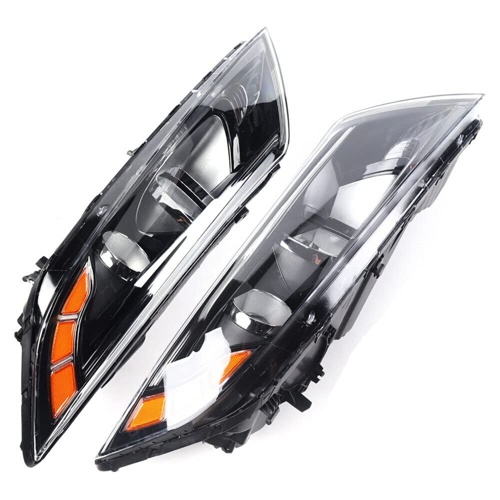 2014-2015 Kia Optima LED Headlights Assembly - Halogen Projector Headlamp Replacement (Left+Right Pair) for Improved Night Driving Visibility