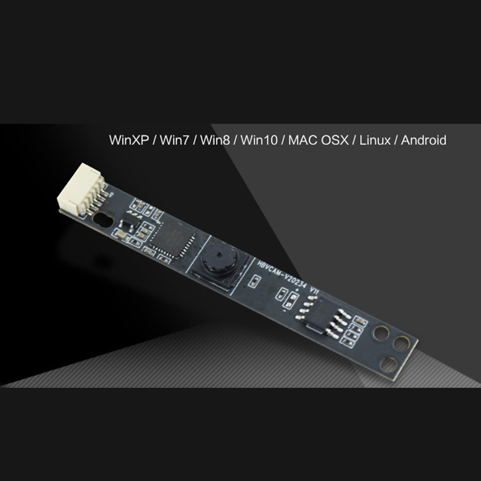 REITINGE USB Camera Module 66° Wide Angle 0.3MP OV7675 Webcam Board with Face Recognition & Photosensitive Chip for PC, Laptop, Raspberry Pi, Security & Smart Home Devices