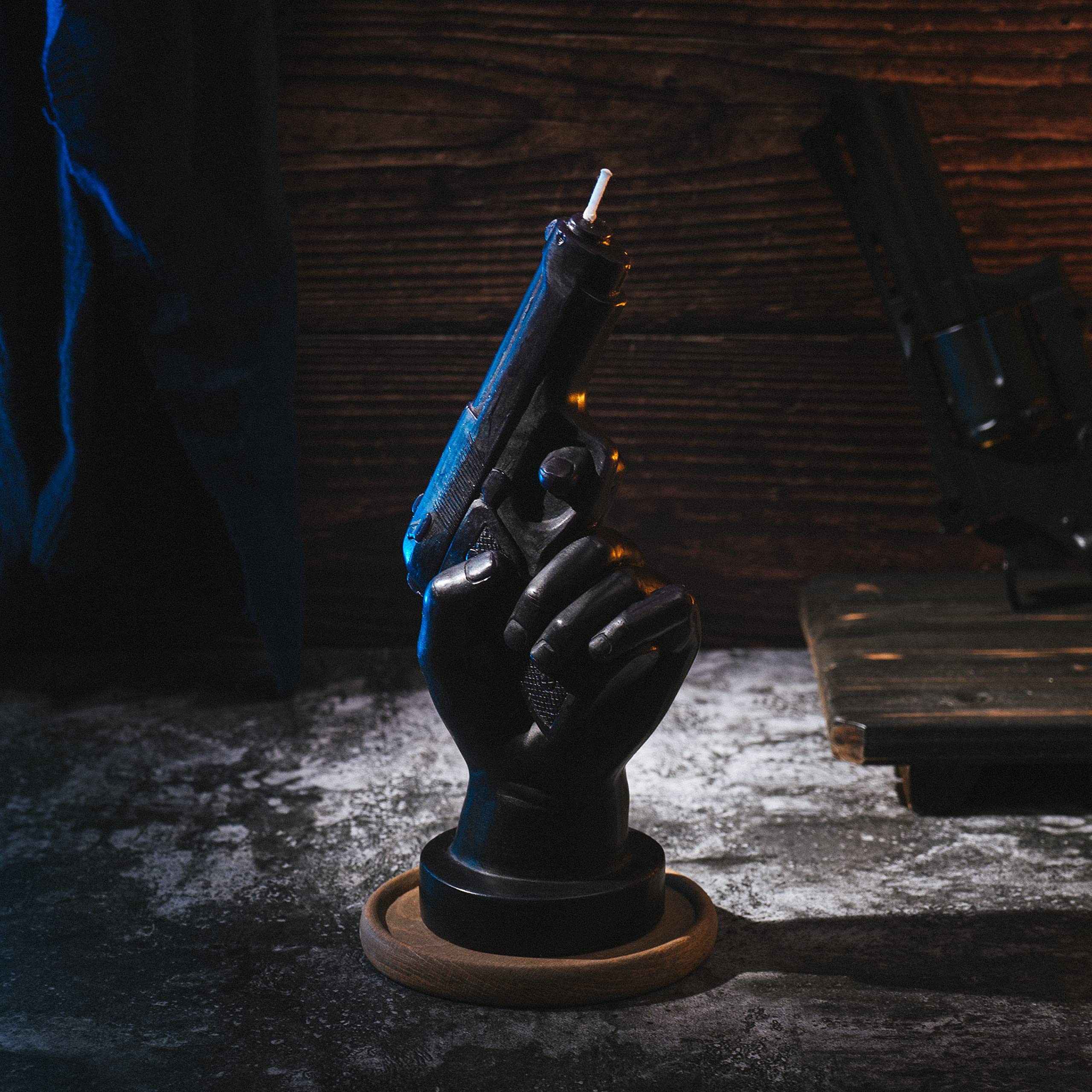 Gute Gun-Shaped Hand Candle - Unique Military & Police Gift for Veterans, Gun Enthusiasts & Fathers - 8