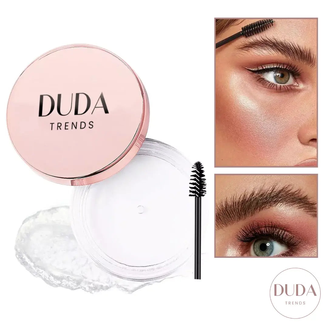 Natural Transparent Eyebrow Wax - Long Lasting Plant-Based Styling Gel for Defined Brows | Vegan, Cruelty-Free | Perfect for Daily Makeup & Professional Salon Use
