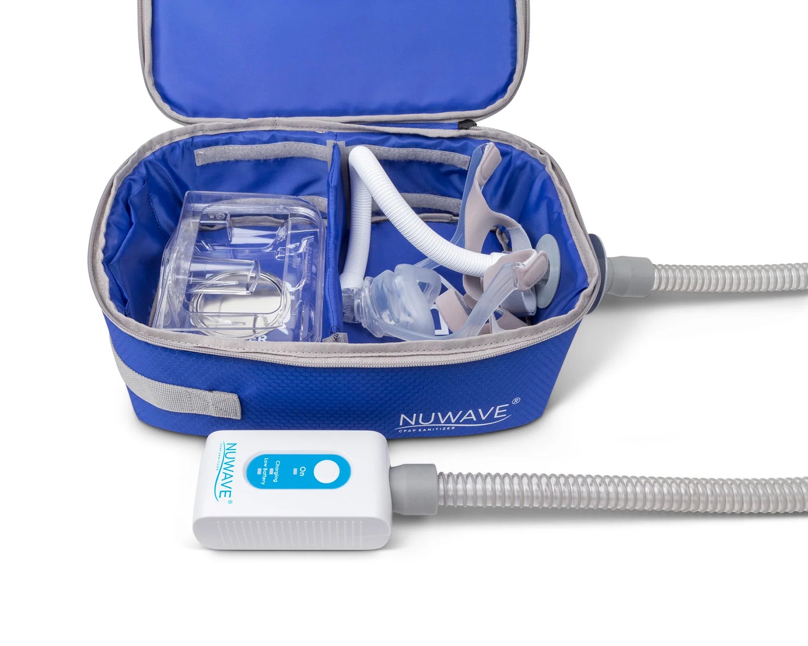 Nuwave CPAP Sanitizer Machine - Portable UV Light Cleaner for CPAP Masks, Hoses & Accessories - Eliminates 99.9% of Germs & Bacteria - Perfect for Travel, Home & Medical Use