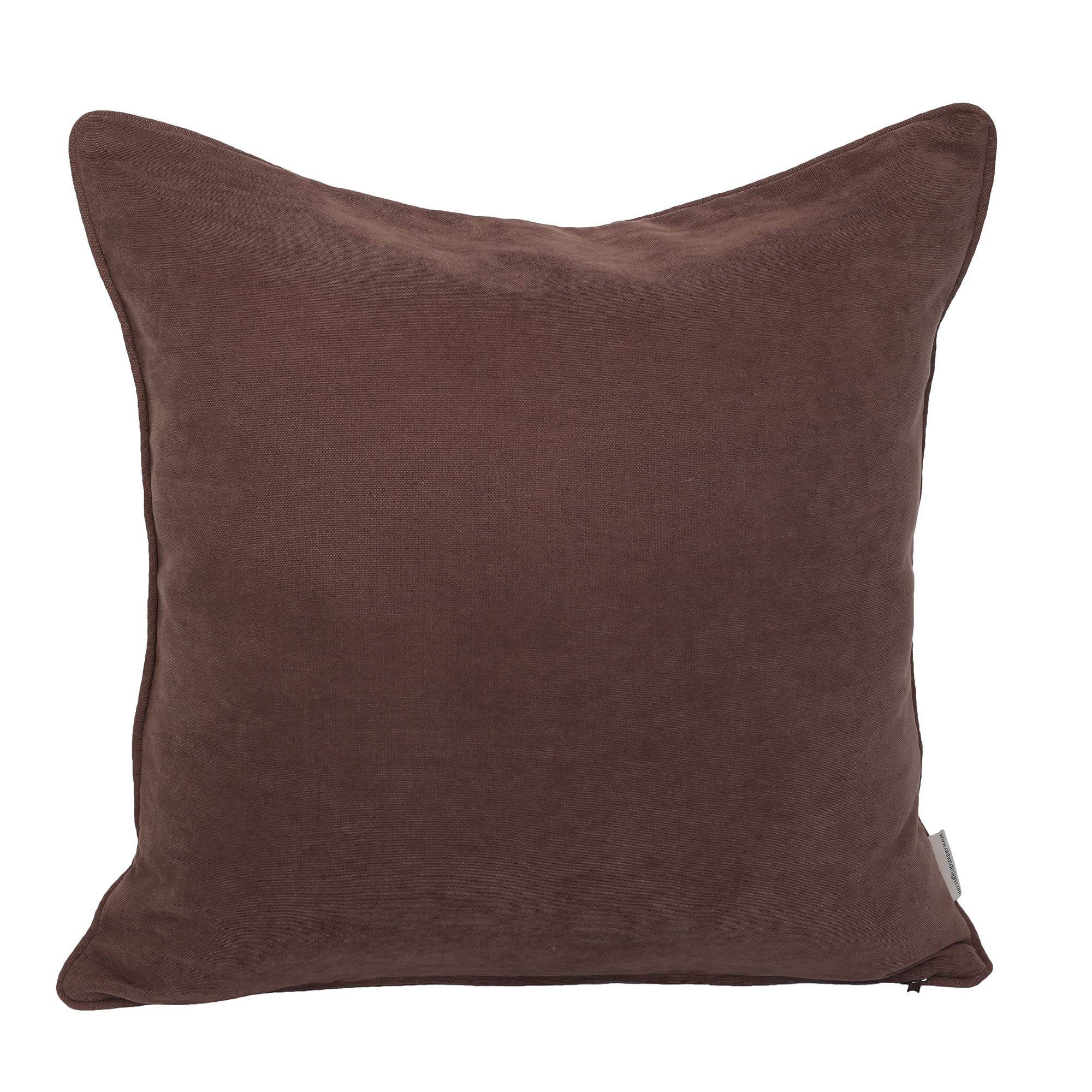 Aisha's Design 20x20 Inch Decorative Throw Pillow Covers - Modern Sewn Polyester Cushion Covers for Sofa, Couch & Bed - Brown Home Decor Accent Pillow for Living Room, Bedroom & Nursery