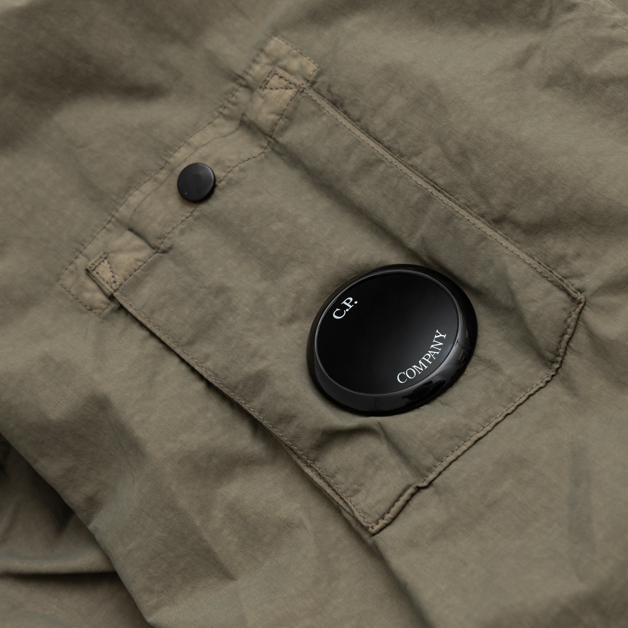 FLATT NYLON HOODED OVERSHIRT - Lightweight Water-Resistant Jacket for Men & Women | Perfect for Outdoor Activities, Travel & Casual Wear
