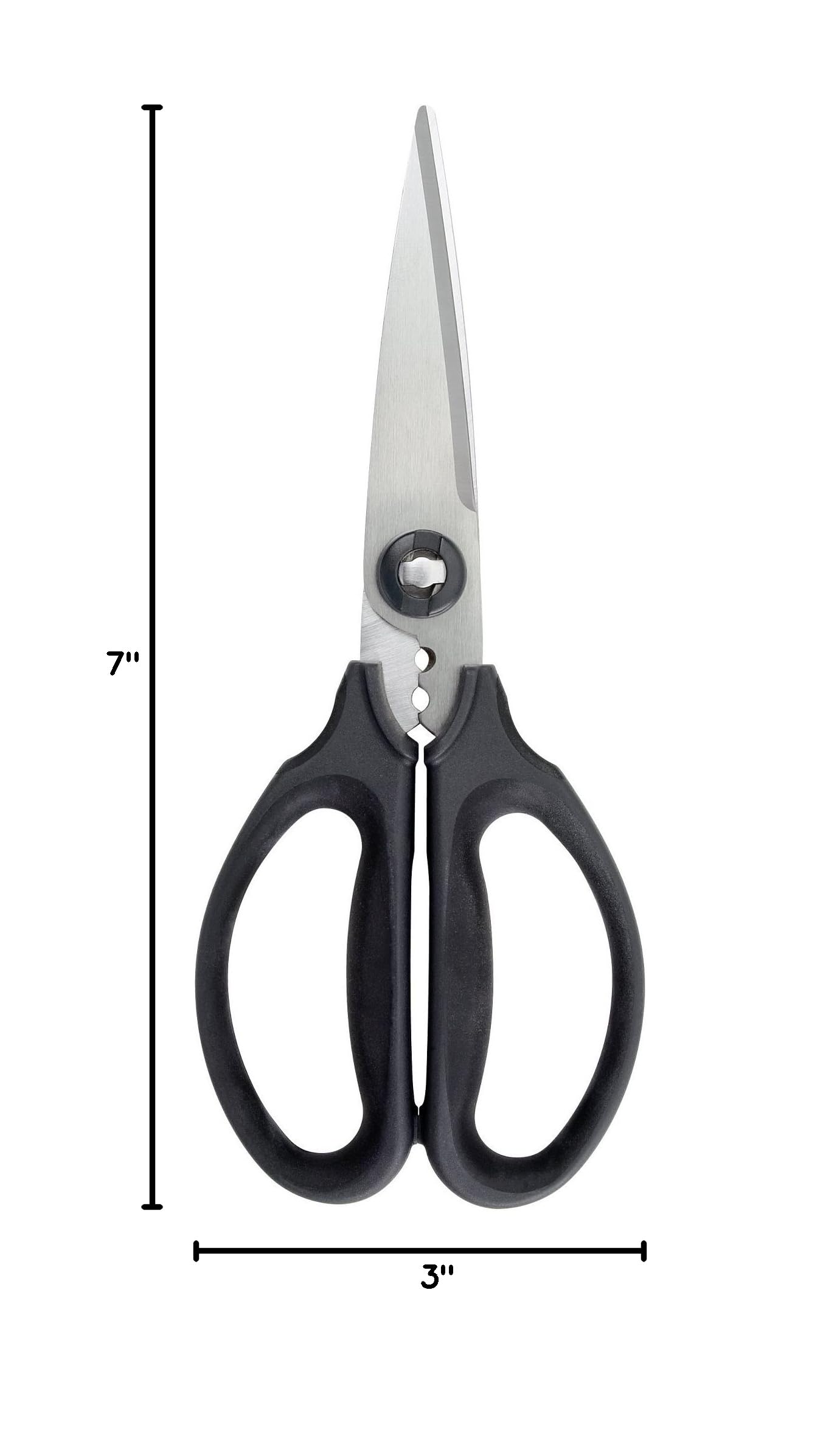 OXO Good Grips Multi-Purpose Kitchen Scissors & Can Opener Set - Heavy Duty Stainless Steel Cooking Shears & Smooth Edge Can Opener for Food Prep, Cutting Herbs, Opening Cans - Perfect for Home Kitchen & Camping
