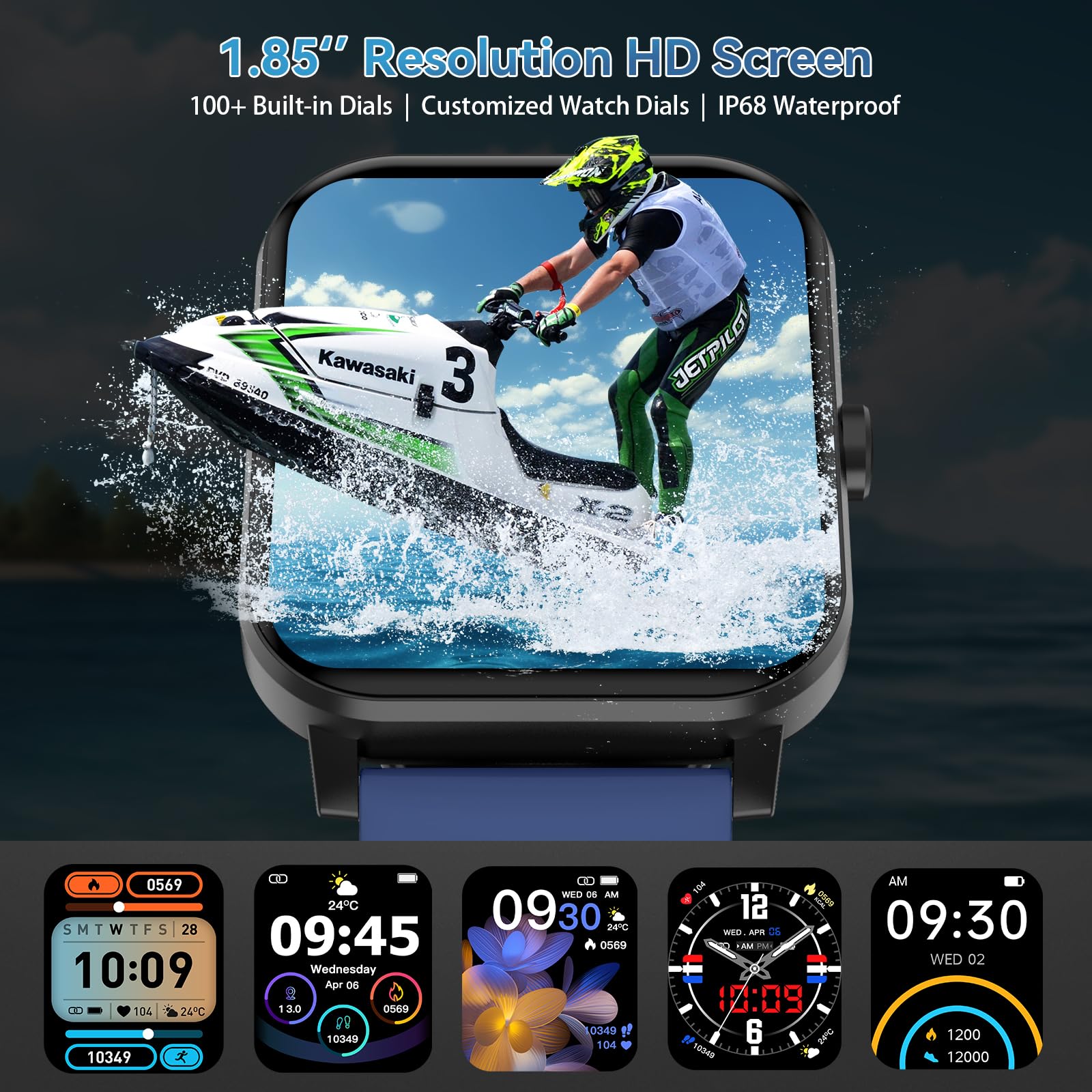 Smart Watch for Men & Women - 1.85