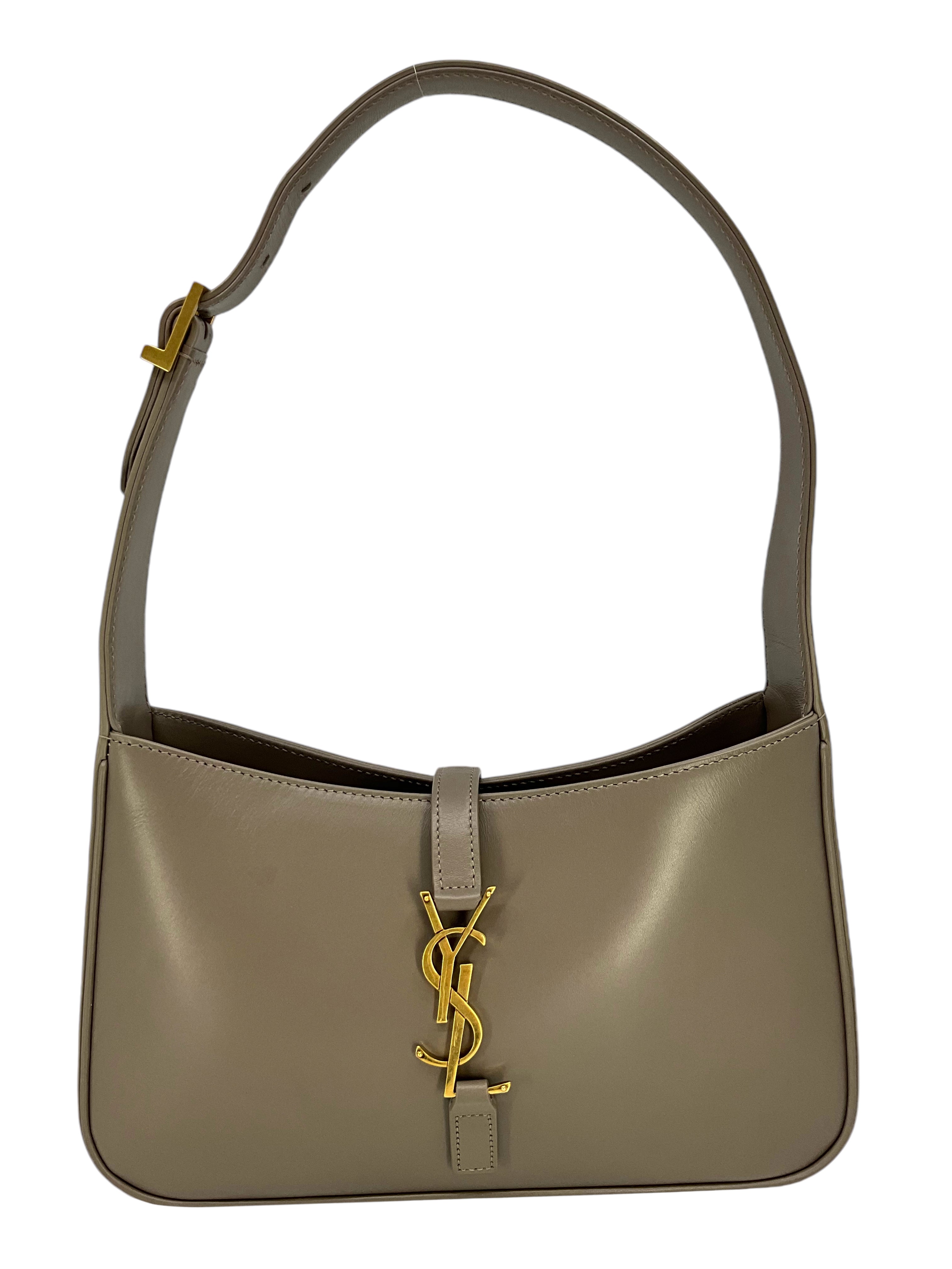 Saint Laurent Le 5 à 7 Smooth Leather Hobo Bag - Luxury Designer Shoulder Bag for Women | Perfect for Work, Evening Events & Everyday Use
