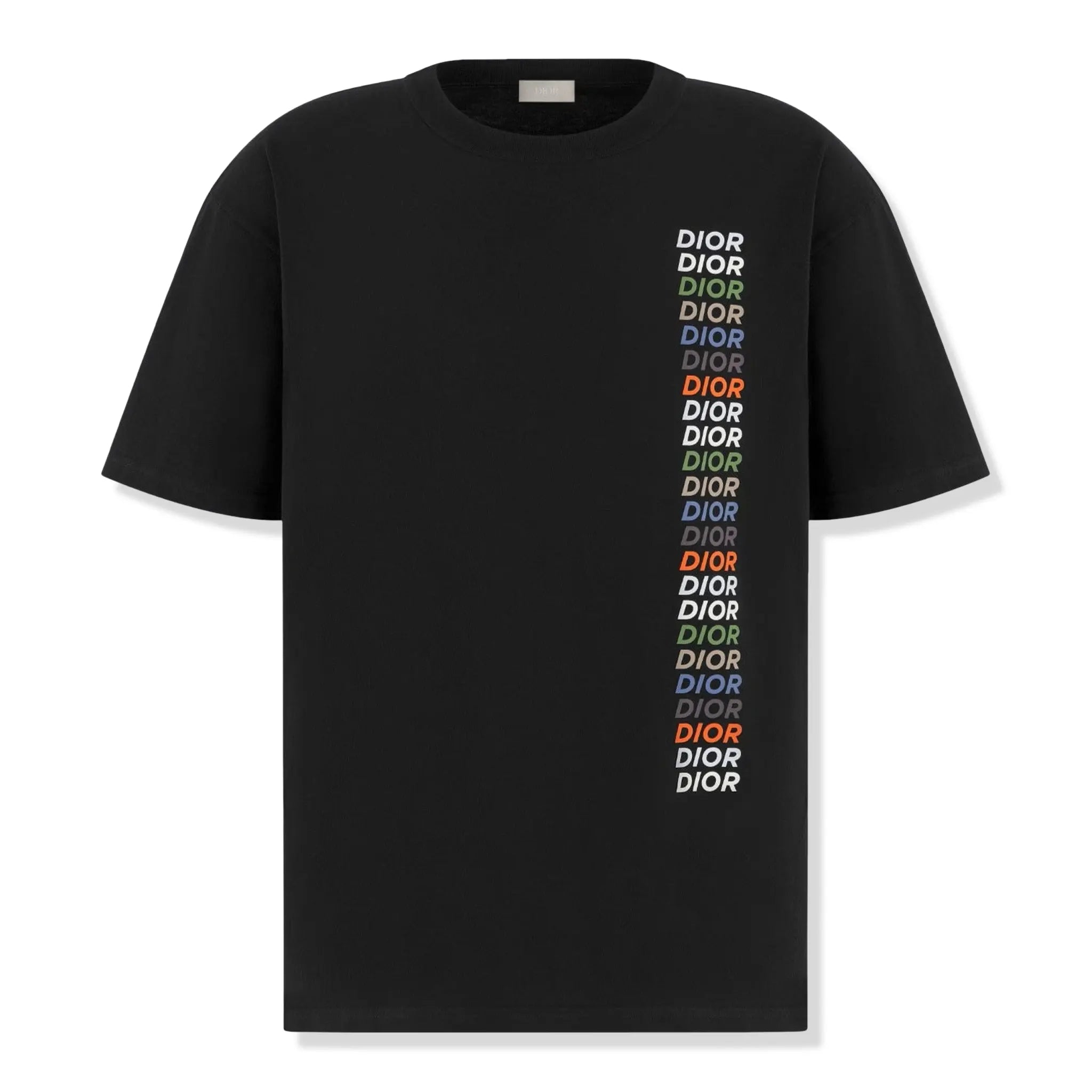 Dior Printed Relaxed Fit Cotton Black T-Shirt for Men | Casual Luxury Streetwear | Perfect for Everyday Wear, Parties & Date Nights