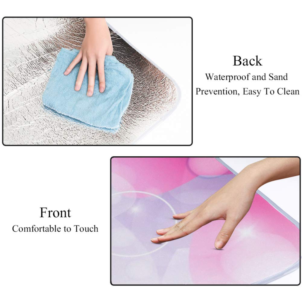 Waterproof Cartoon Magician Girl Picnic Blanket - 57x59 Inch Sandproof Foldable Beach Mat for Outdoor Camping, Hiking & Beach Days | Lightweight Travel Rug for Parks, Concerts & Backyard BBQs