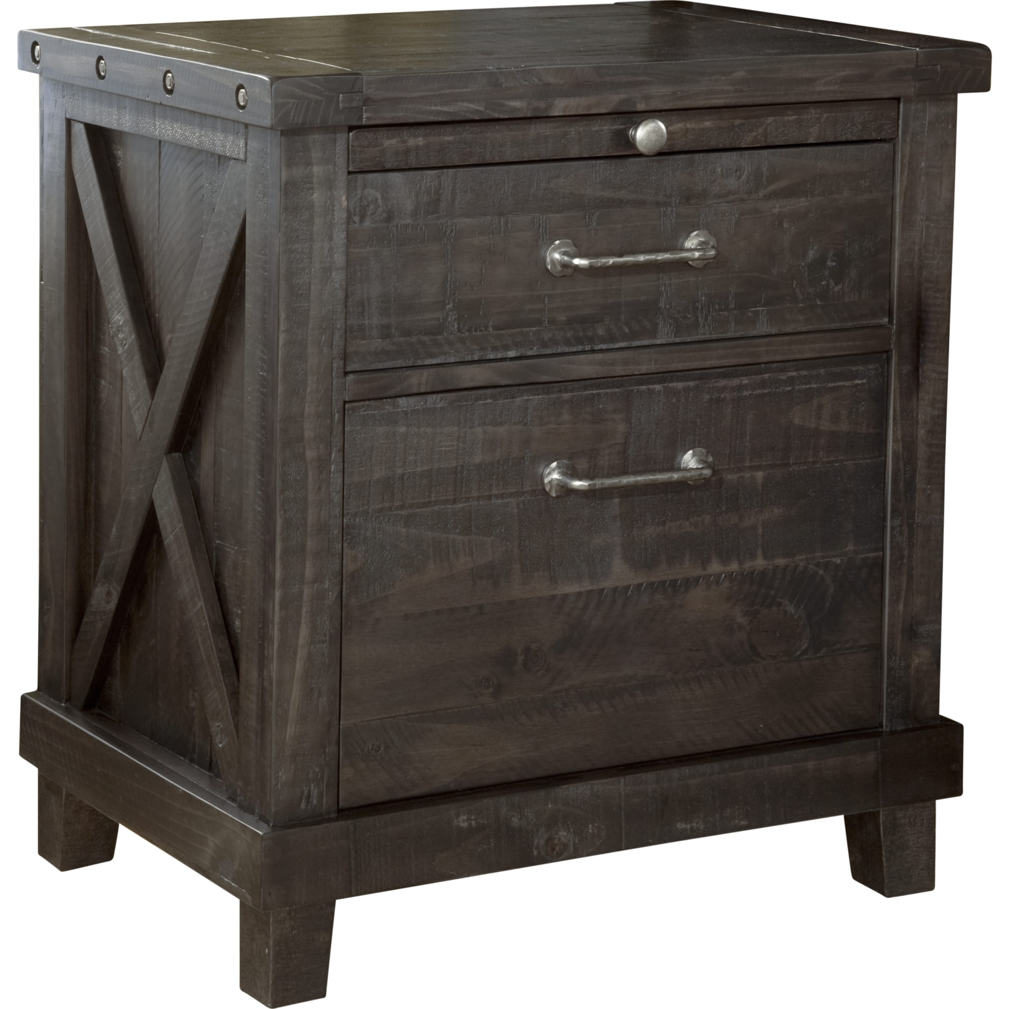 Yosemite Solid Wood Nightstand in Cafe Brown - Modern Bedside Table with Drawer for Bedroom, Living Room, or Office - Durable Nightstand with Storage Space
