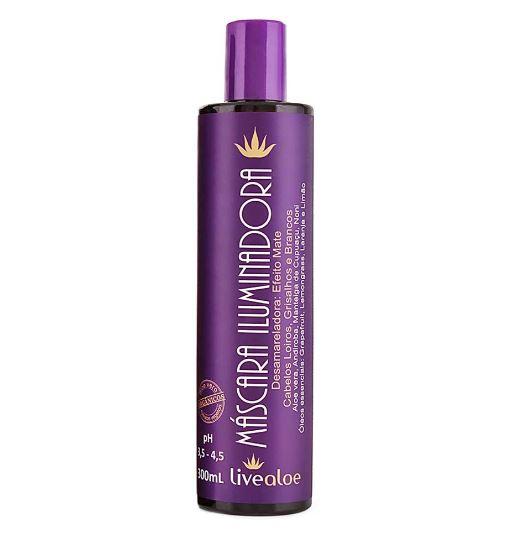 Livealoe Aloe Vera Andiroba Noni Illuminating Matte Anti-Yellow Mask 300ml - Brightening & Hydrating Face Mask for Glowing Skin