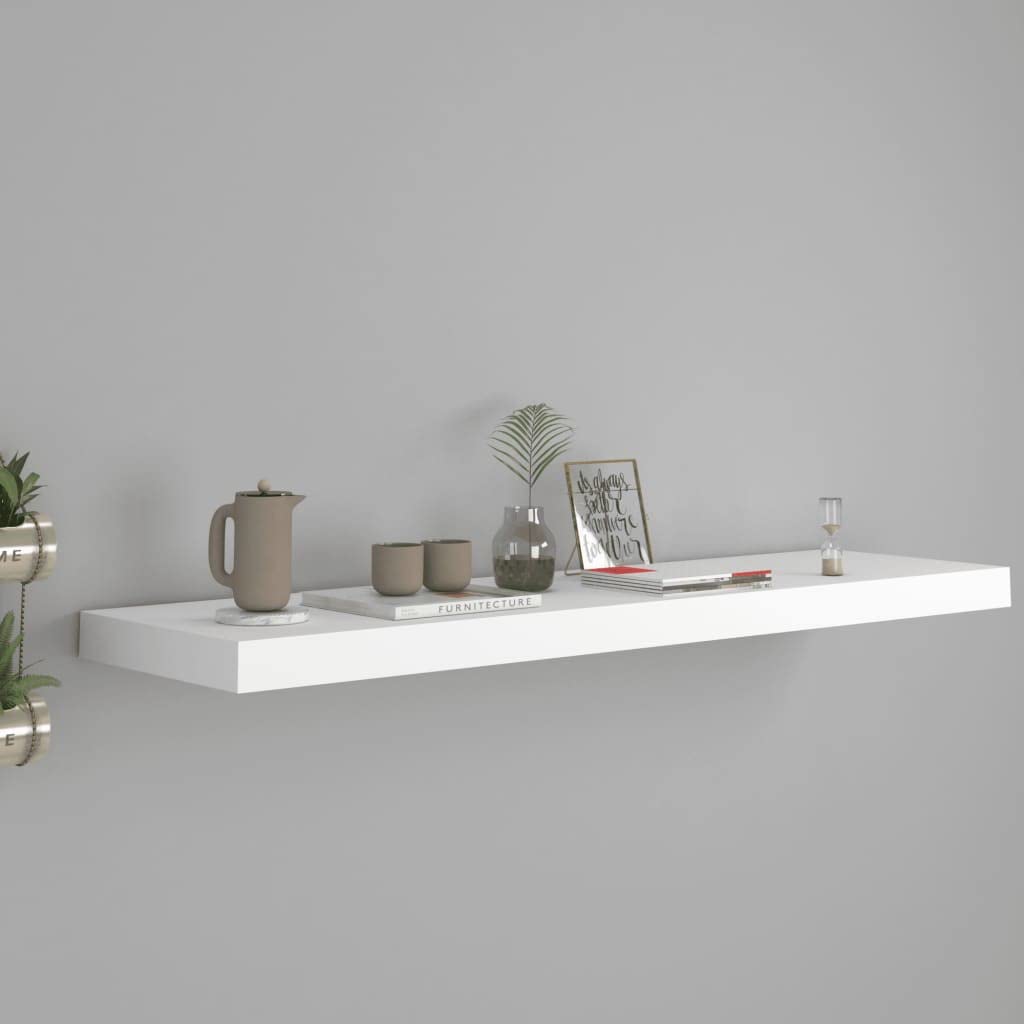 Eurobuy Floating Shelves - Set of 3 MDF Wall Mounted Shelves for Bedroom, Bathroom & Living Room - Modern Wall Display Shelves for Home Decor, Books & Photos - Easy Installation Floating Wall Shelves