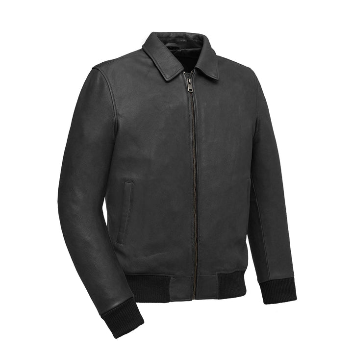 Men's Genuine Leather Motorcycle Bomber Jacket - Stylish & Durable Biker Jacket for Riding, Casual Wear & Outdoor Adventures