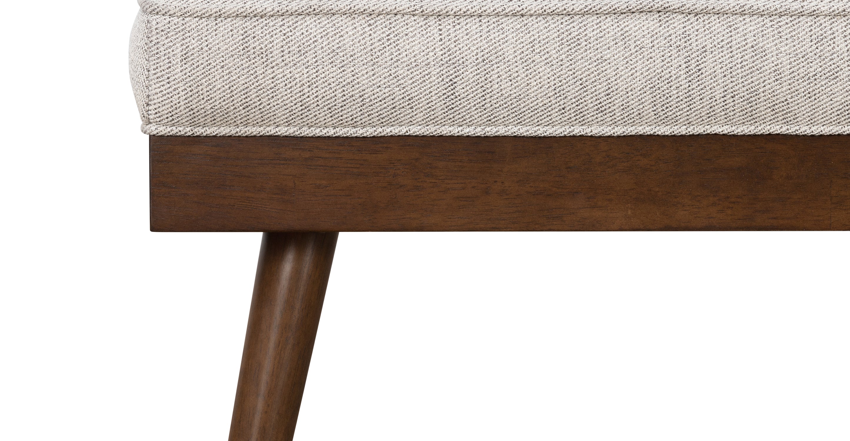 Luca Fabric Bench - Modern Upholstered Storage Ottoman with Removable Cushion | Perfect for Living Room, Bedroom & Entryway Seating & Organization