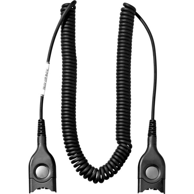 10 Ft Coiled Extension Cable with Easy Disconnect - Heavy Duty Power Cord for Home Office, Workshop & Outdoor Use
