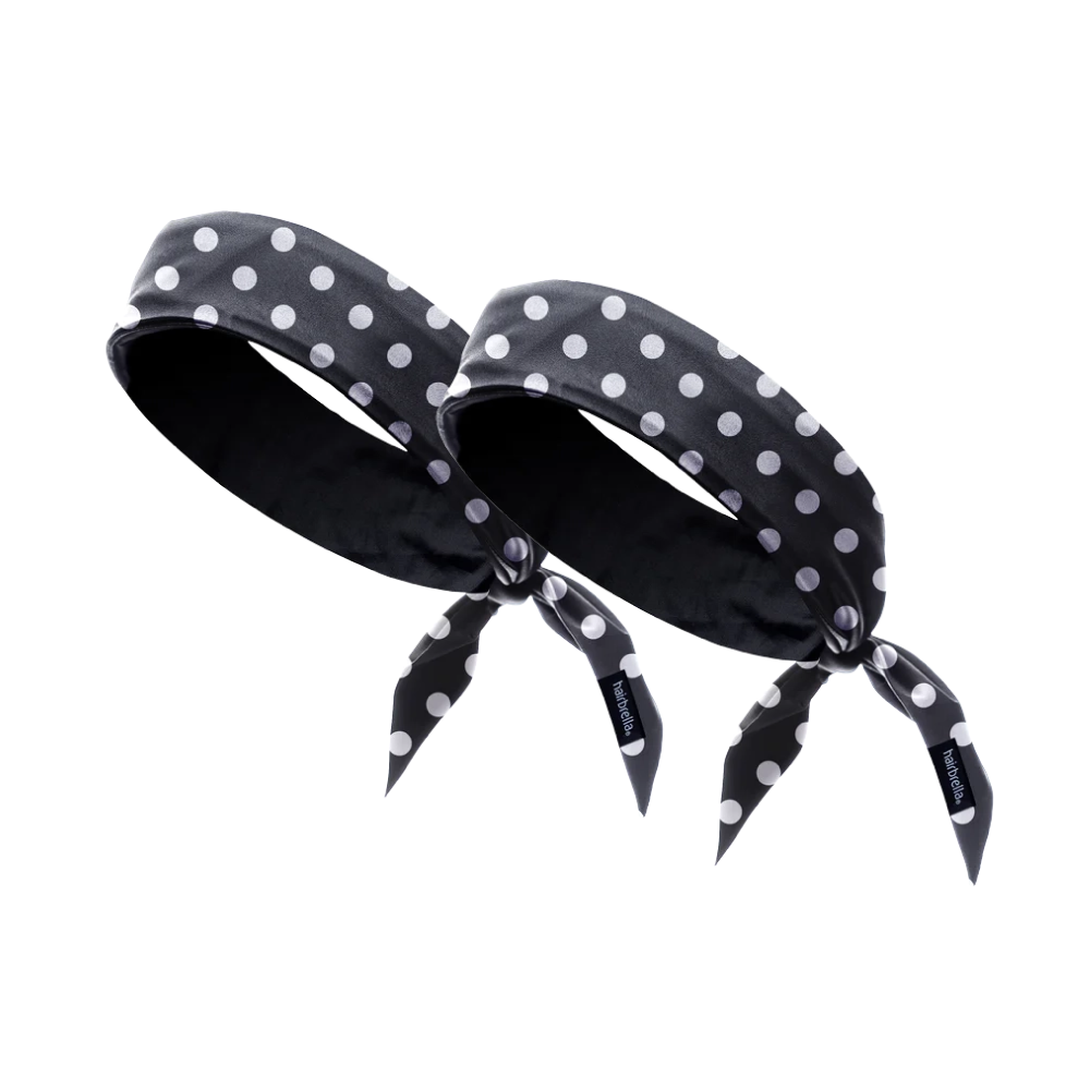 Hairbrella Adjustable Satin Lined Headband for Women - 2 Pack | Soft Stretchy Hair Accessories for Workouts, Yoga & Everyday Wear