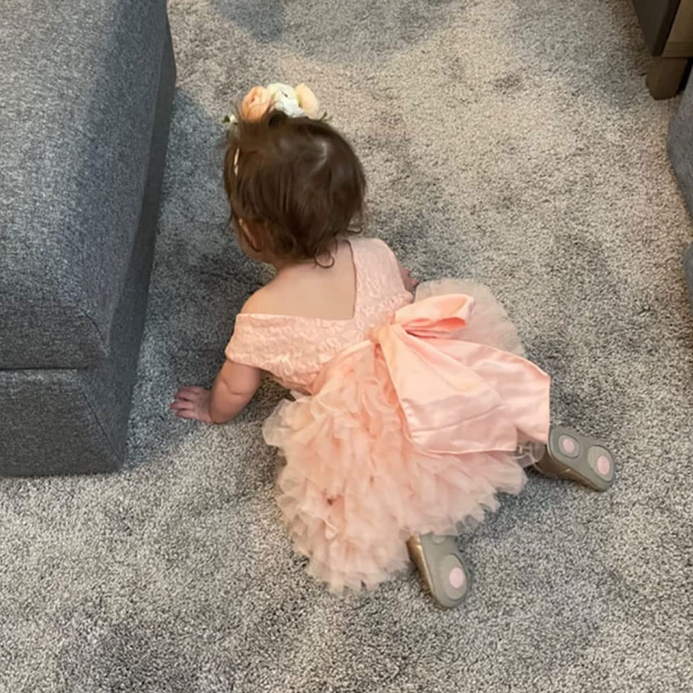 Cilucu Girls Tutu Dress for Toddlers - Vintage Princess Tulle Party Dress with V Back Bow - Perfect for Birthday, Flower Girl, Pageant & Special Occasions