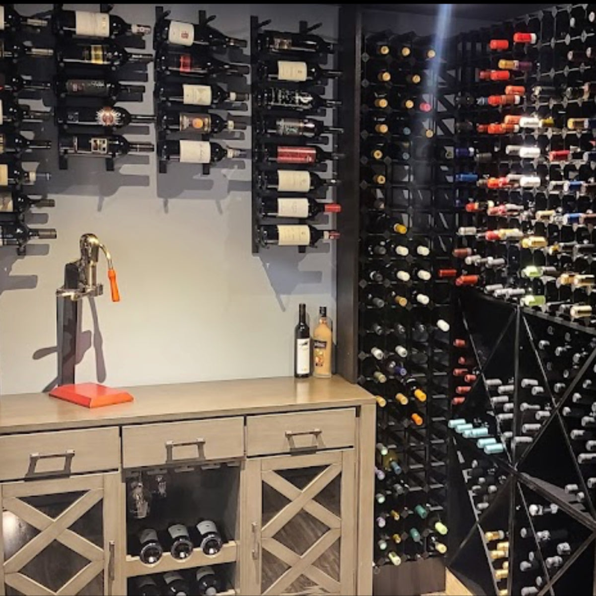 24 Bottle Compact Cross Wine Cube | 18mm Thick Insulated Wine Cooler for Home, Office & Restaurants | Space-Saving Wine Storage Solution for Small Spaces