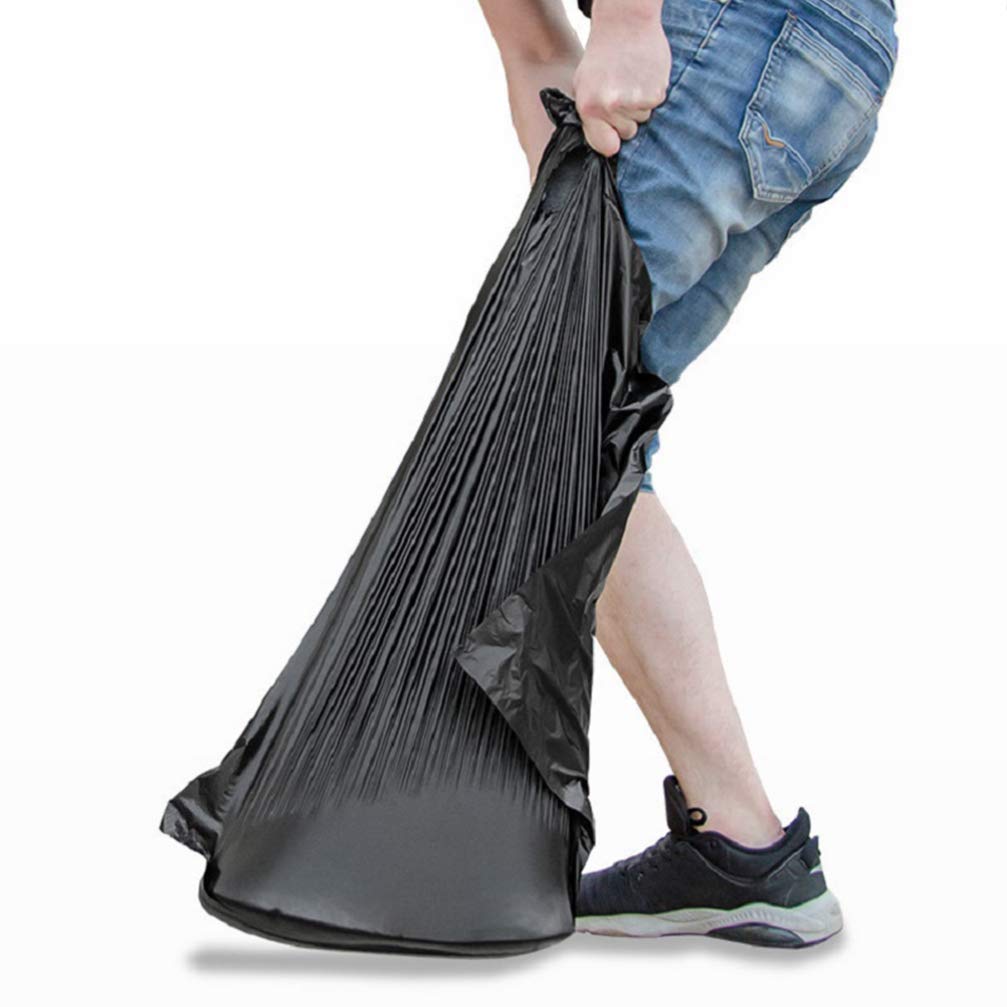 50-Pack Heavy Duty Large Trash Bags - 55 Gallon Extra Strong Garbage Bags, Thickened Black Trash Can Liners for Kitchen, Yard, Office & Commercial Use