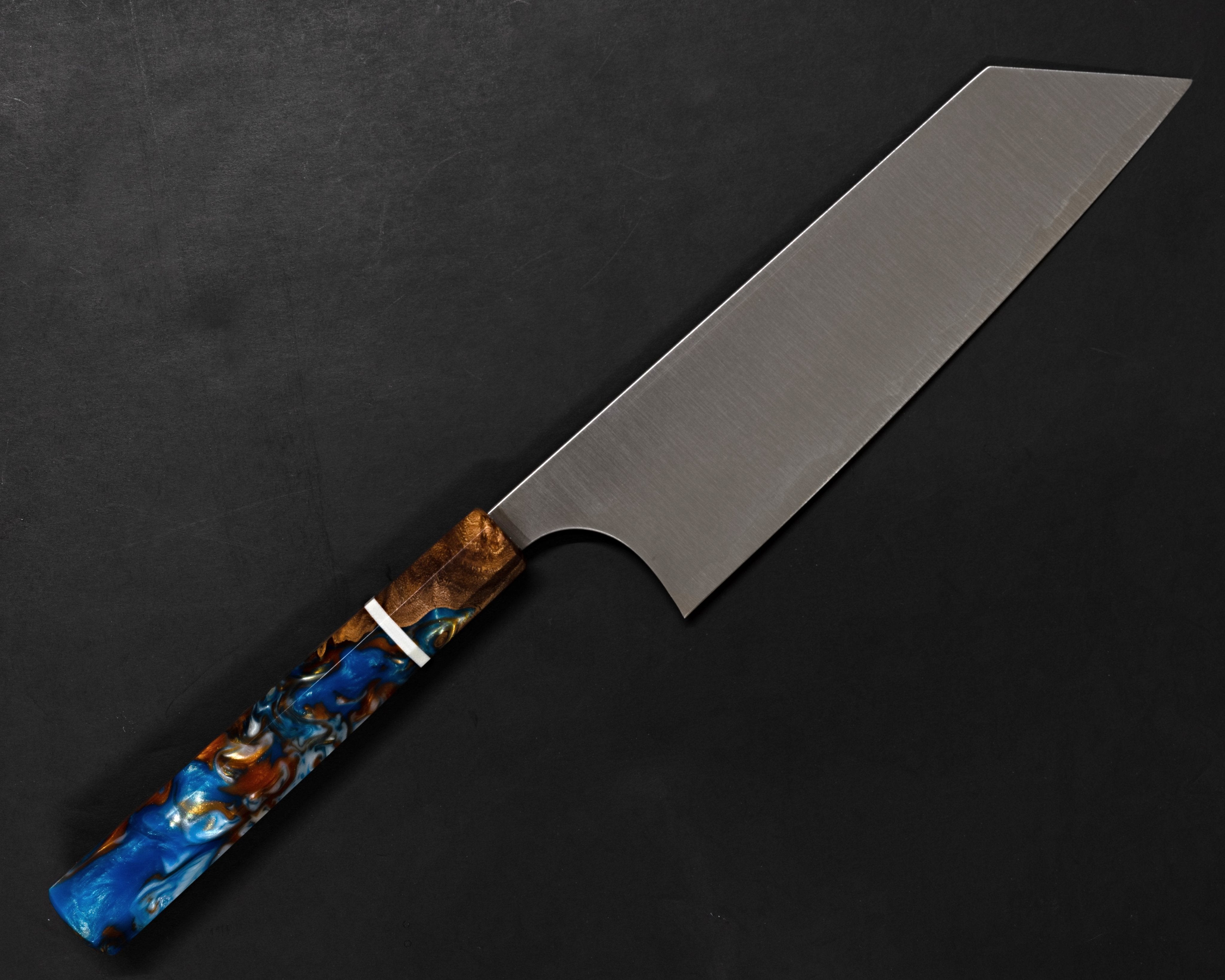 Premium Shibata Kotetsu R2 180mm Bunka Knife with Custom PiBrid Handle – High-Performance Japanese Kitchen Knife for Slicing, Dicing & Precision Cooking – Perfect for Chefs & Home Cooks