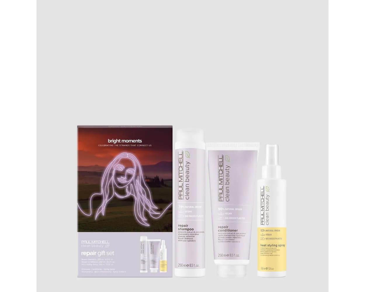 Paul Mitchell Clean Beauty Repair Shampoo for Damaged Hair - Strengthening & Protective Formula for Brittle Hair - Sulfate-Free Hair Care for Daily Use at Home & Salon