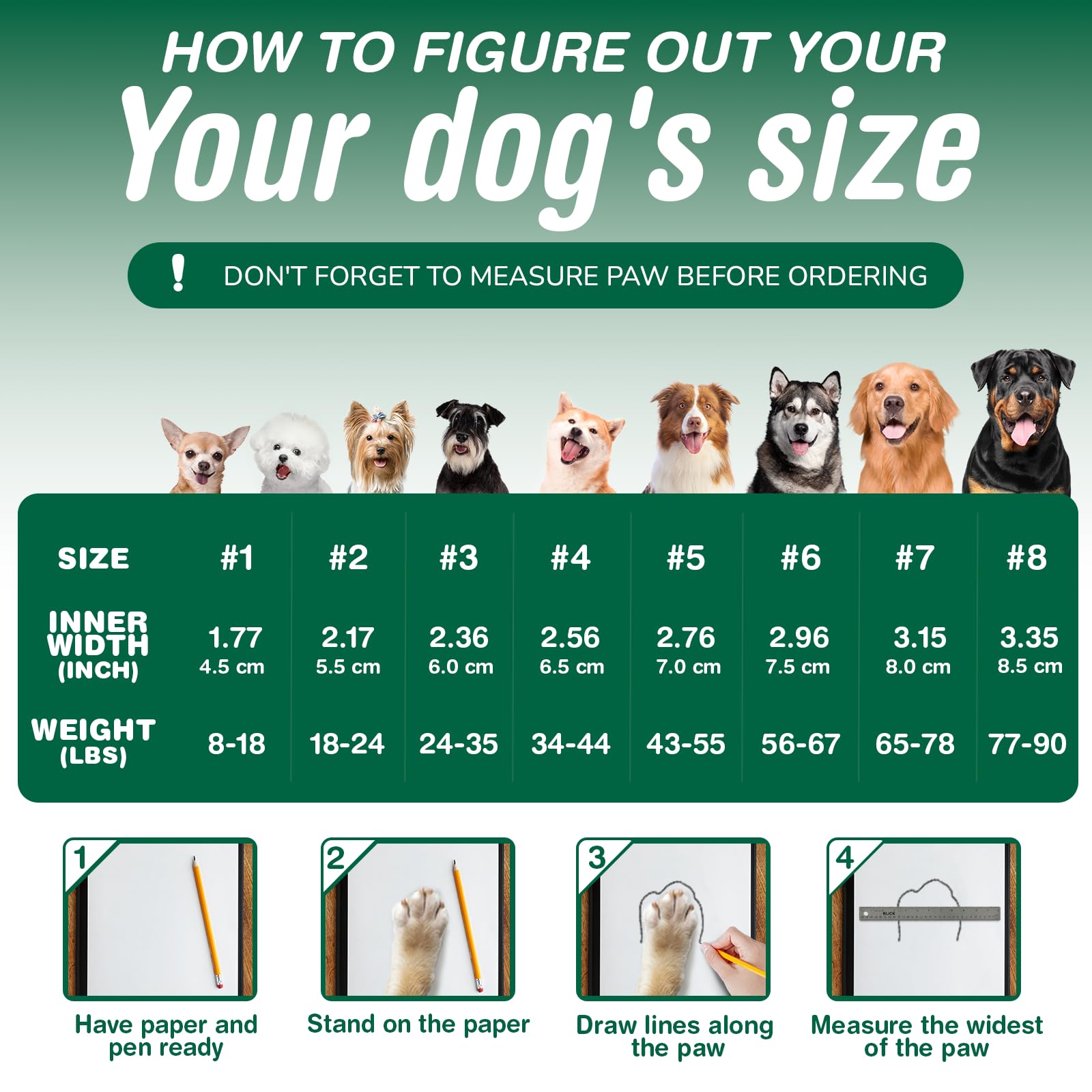 Waterproof Dog Boots for Medium & Large Dogs - Winter Snow & Summer Hot Pavement Protection - Size 3 Dog Shoes with Non-Slip Soles (Ideal for Hiking, Walking, and Outdoor Adventures)