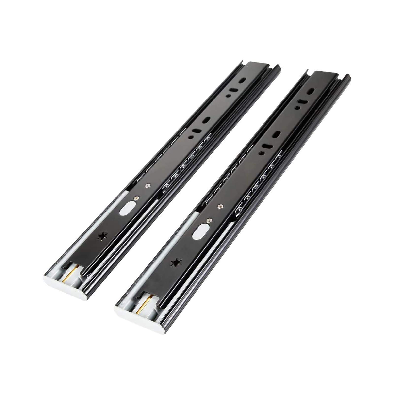 Heavy Duty Soft Close Drawer Slides - Full Extension Ball Bearing Drawer Runners, Side Mount, 100 LB Load Capacity (1 Pair) - Perfect for Kitchen Cabinets, Office Furniture & DIY Storage Solutions