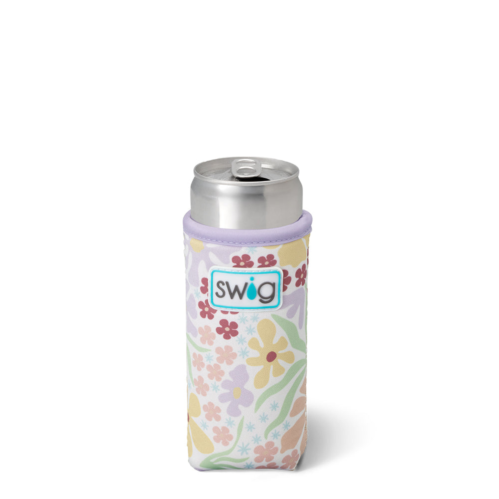 Fresh Cut Slim Can Coolie - Insulated Beer Can Holder for Drinks, Perfect for Parties, BBQs, and Outdoor Events