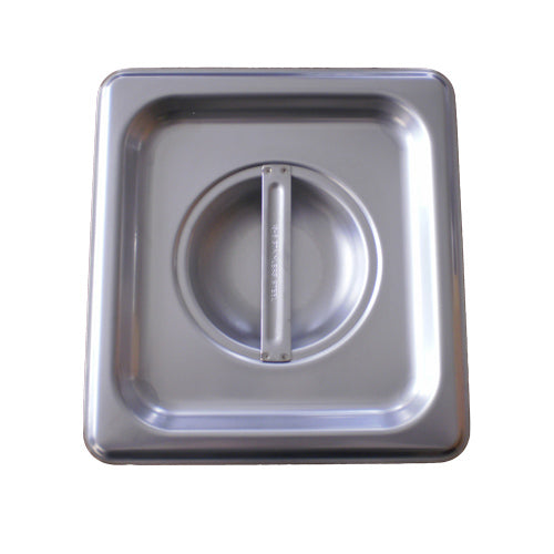 859236 1/6 Size Solid Steam Table Pan Cover - Commercial Food Warmer Lid for Buffets, Catering & Restaurant Kitchen Use