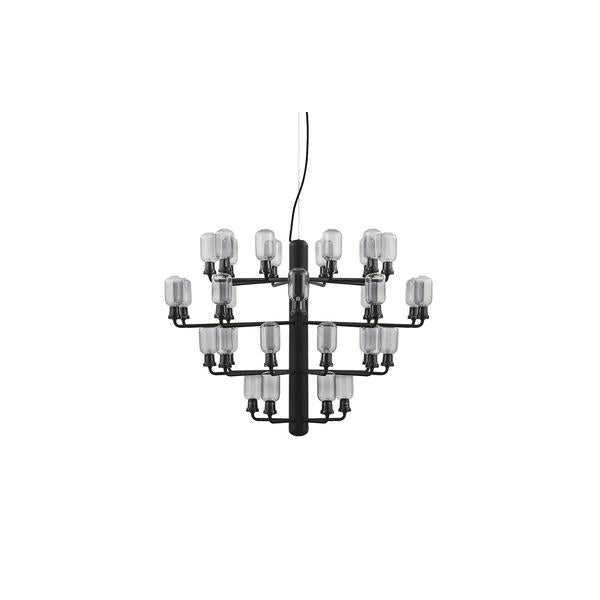 Elegant Large Amp Chandelier - Modern Crystal Ceiling Light Fixture for Dining Room, Living Room & Bedroom Decor