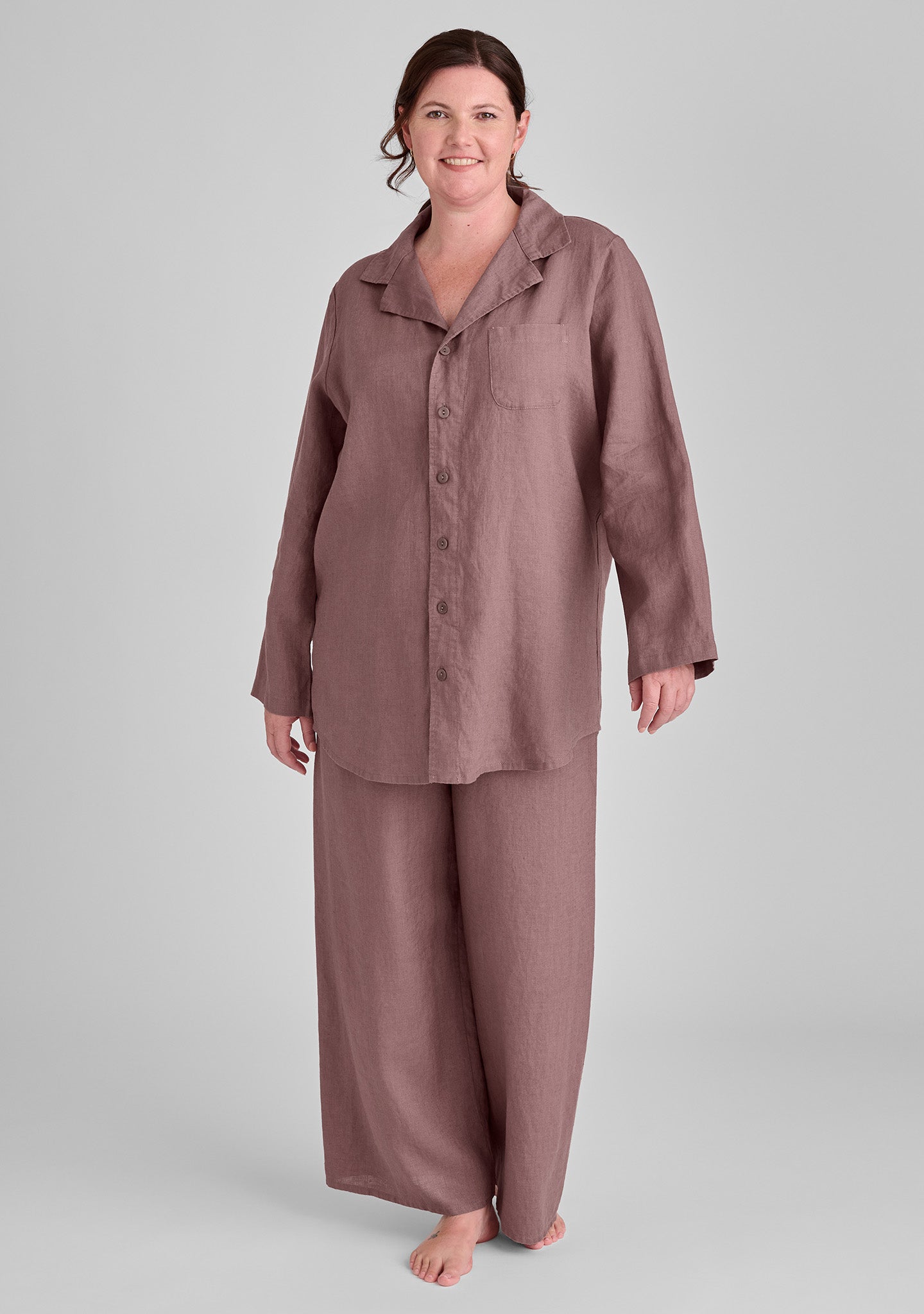 Boxd Down Full Length Linen Pants for Women - Comfortable Summer Wide Leg Trousers - Breathable Casual Lounge Pants for Travel, Yoga & Beach