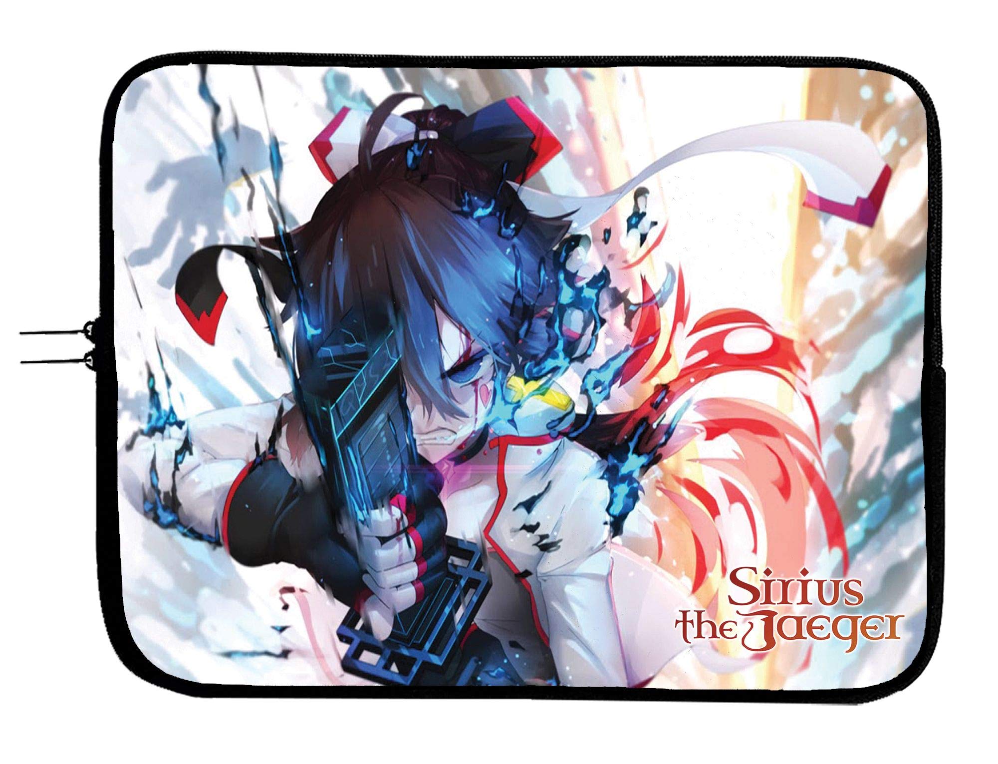 Brand4 Sirius The Jaeger Anime Laptop Sleeve Bag with Mousepad Surface - Fits 15 Inch Notebook, Tablet, and All Laptops - Perfect for Work, School, and Travel