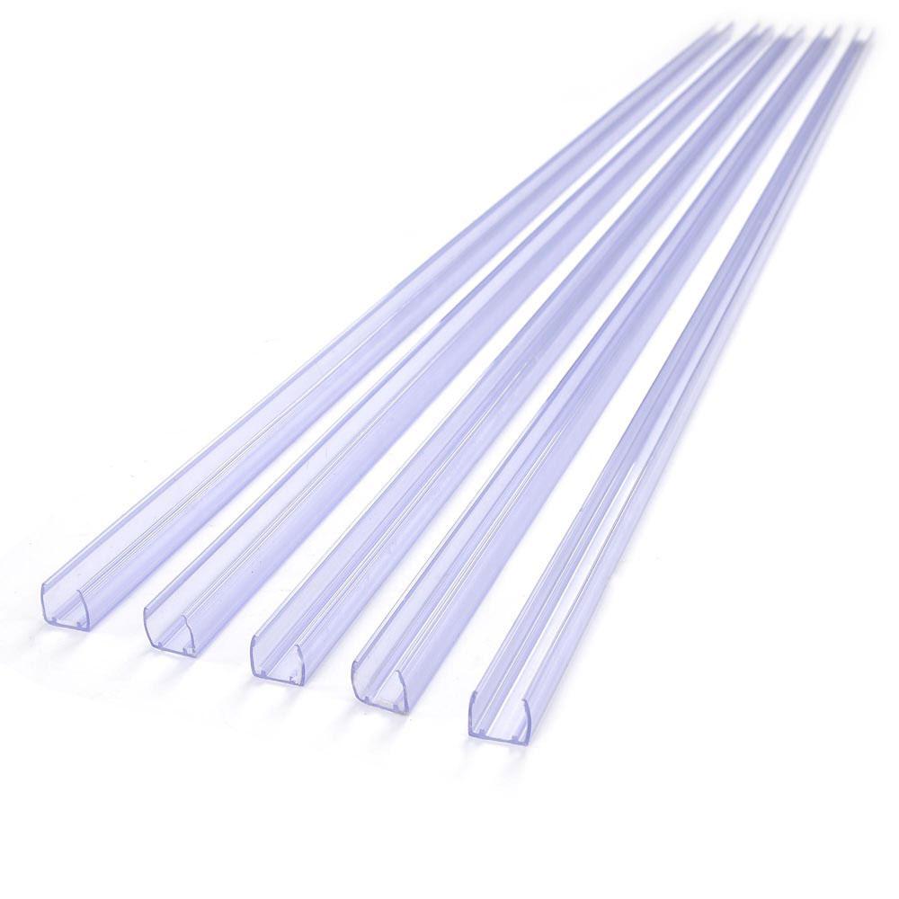 3ft Clear PVC Channel Mounting for Neon Rope Light - 5 Pack | Durable & Flexible LED Light Track | Perfect for Home Decor, Bars, Restaurants & Outdoor Signage