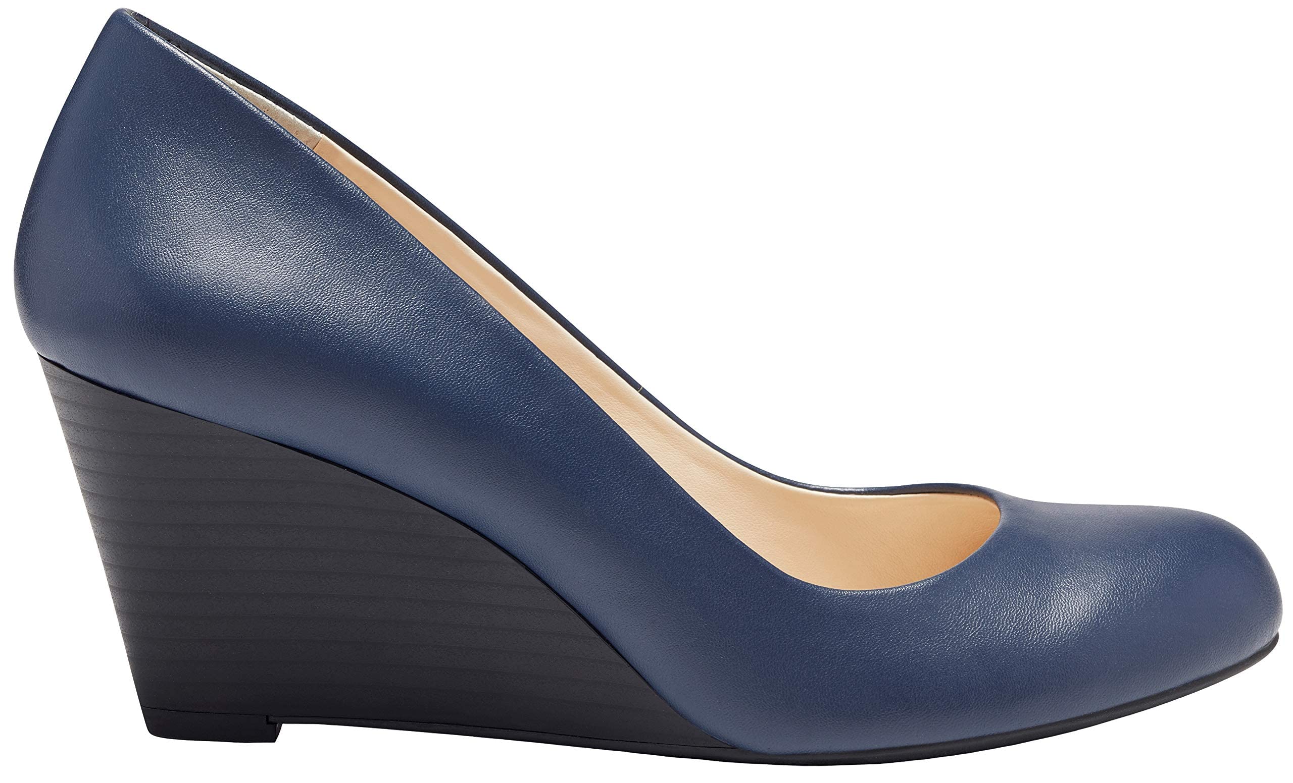Jessica Simpson Women's Sampson Round Toe Wedge Heels Pumps - Comfortable Dress Shoes for Work, Party & Wedding | Stylish Women's Fashion Shoes for Office, Night Out & Special Occasions