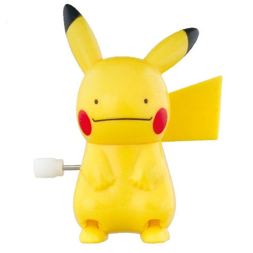 Takara Tomy Pokemon Pikachu 3 Inch Wind-Up Walking Toy Figure - Collectible Mini Character for Kids, Gifts & Anime Fans