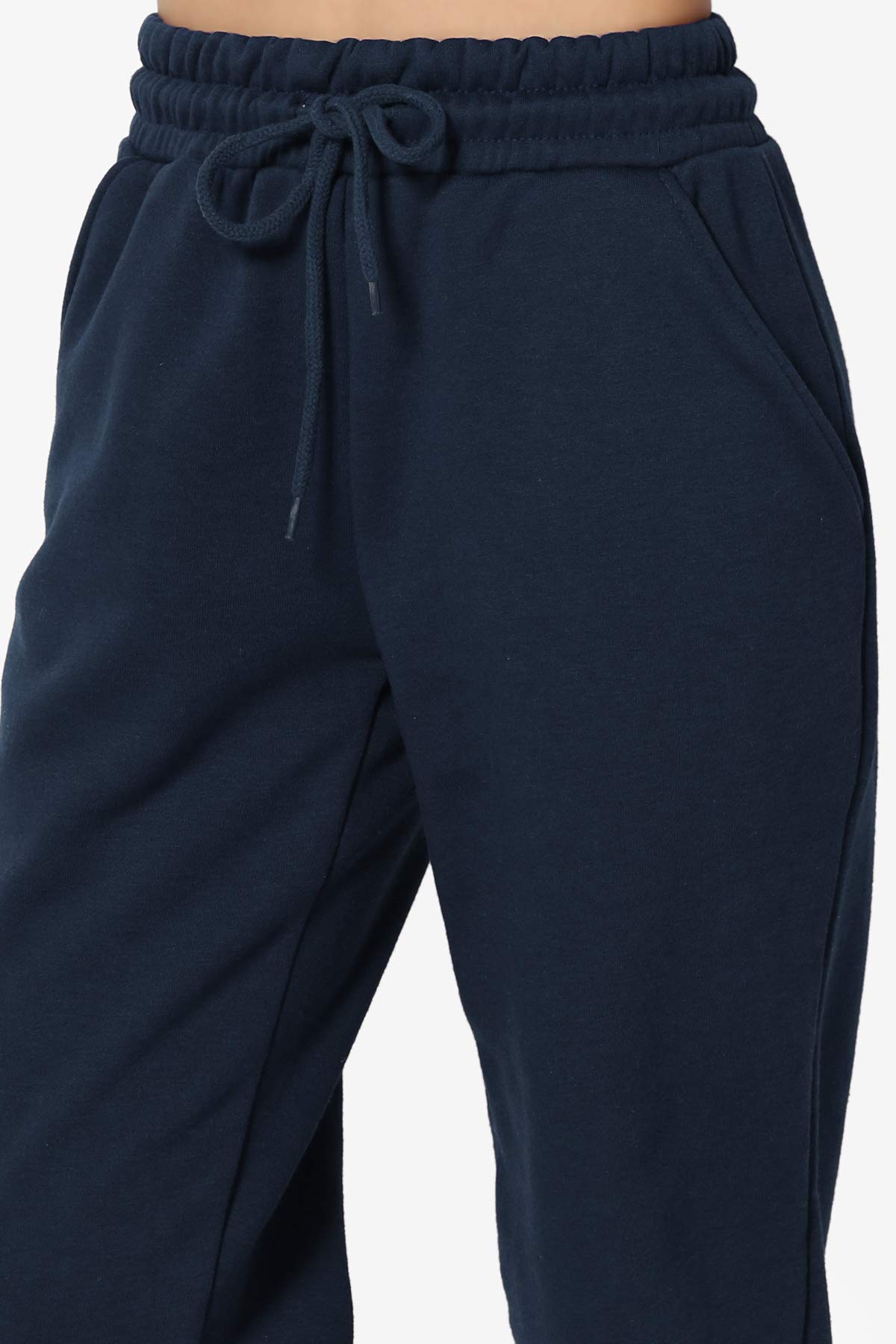 TheMogan Active Lounge Comfy Cotton Blend Drawstring Waist Jogger Sweat Pants for Women - Soft Casual Workout Yoga Pants with Pockets | Perfect for Running, Gym, Travel & Relaxing at Home