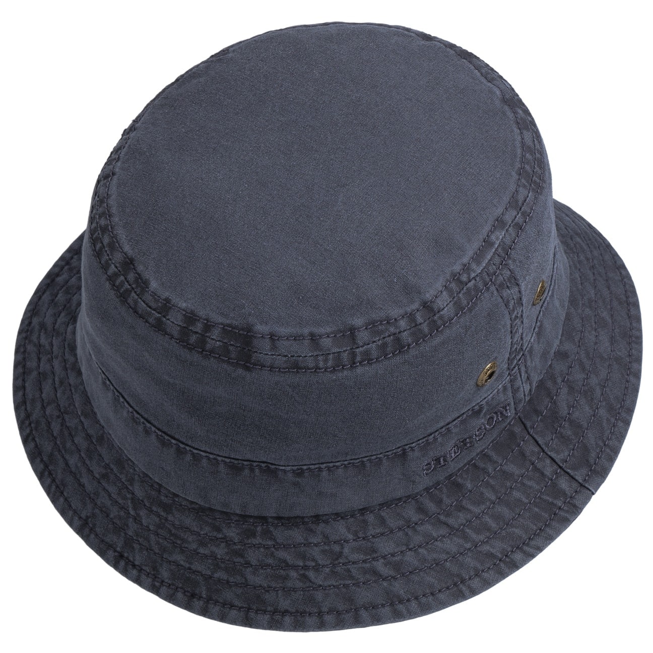 Stetson Delave Cotton Hat for Men & Women - Breathable Summer Sun Hat for Outdoor, Beach, and Travel - Stylish Unisex Wide Brim Hat for UV Protection